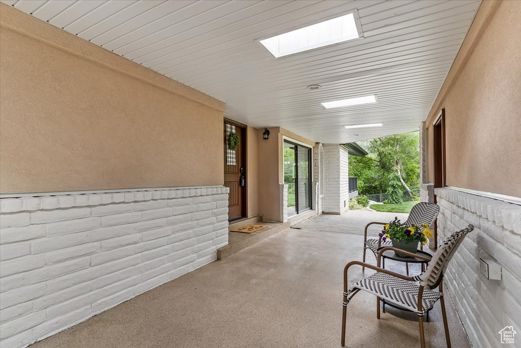 View of patio