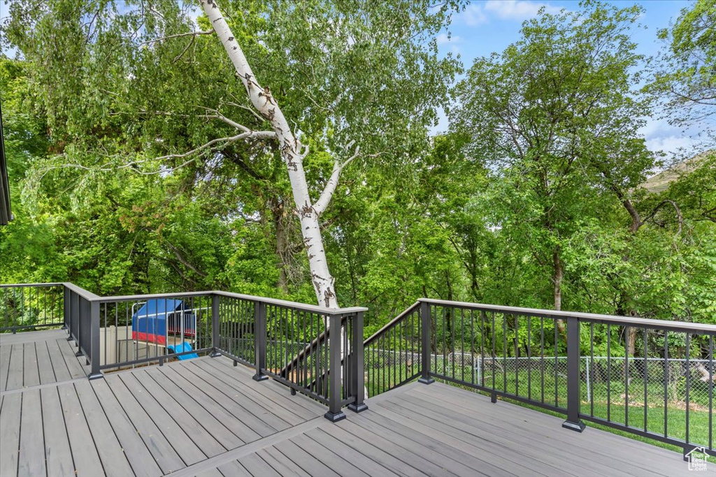 View of wooden terrace