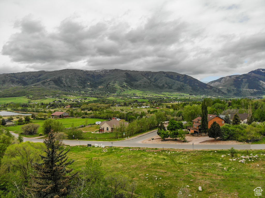 View of mountain background