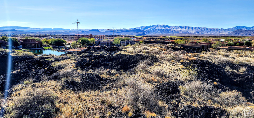 View of mountain background