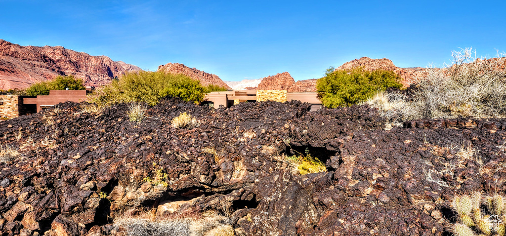 View of mountain background