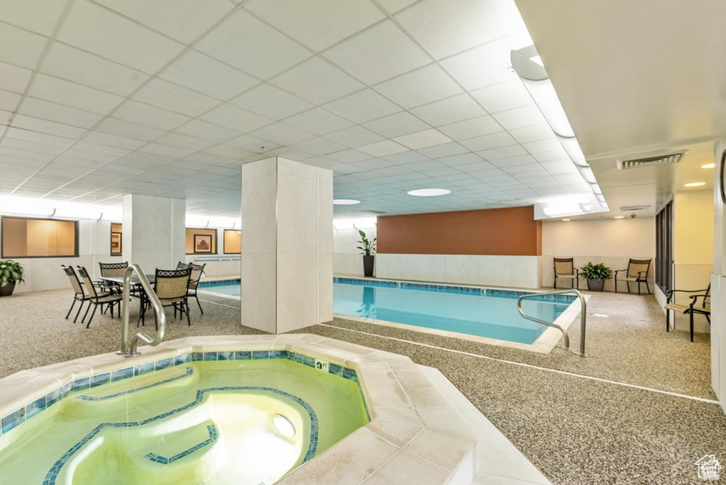 View of indoor community pool