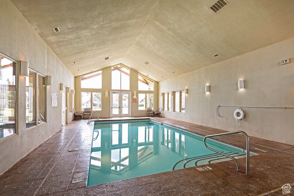 View of indoor community pool