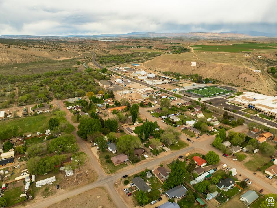 Aerial view of property's location with rural landscape