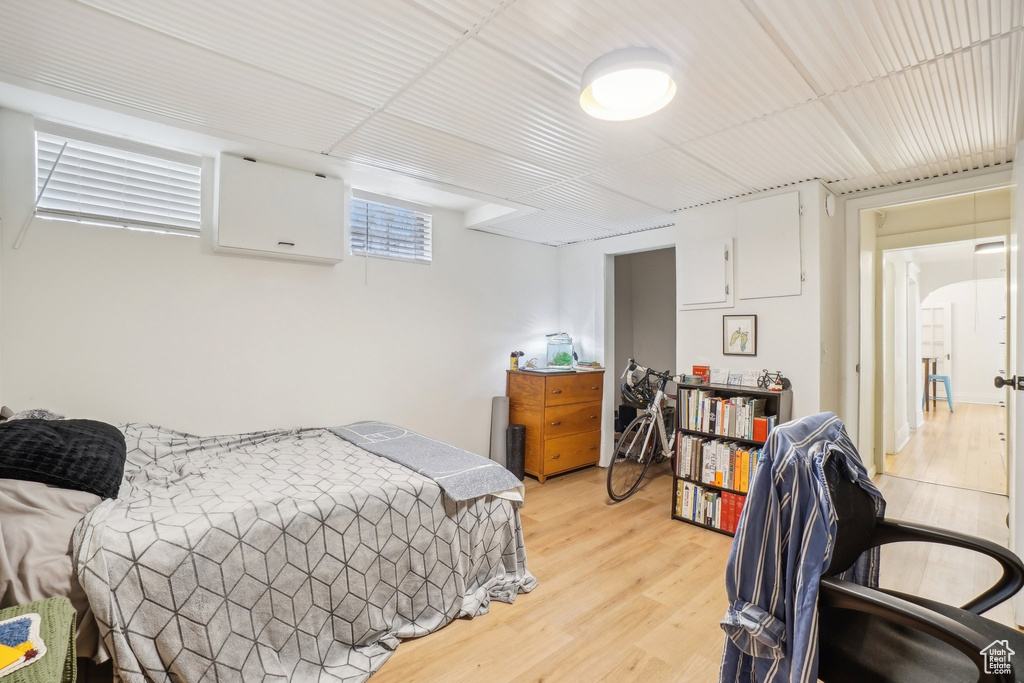 Bedroom featuring light wood-style floors