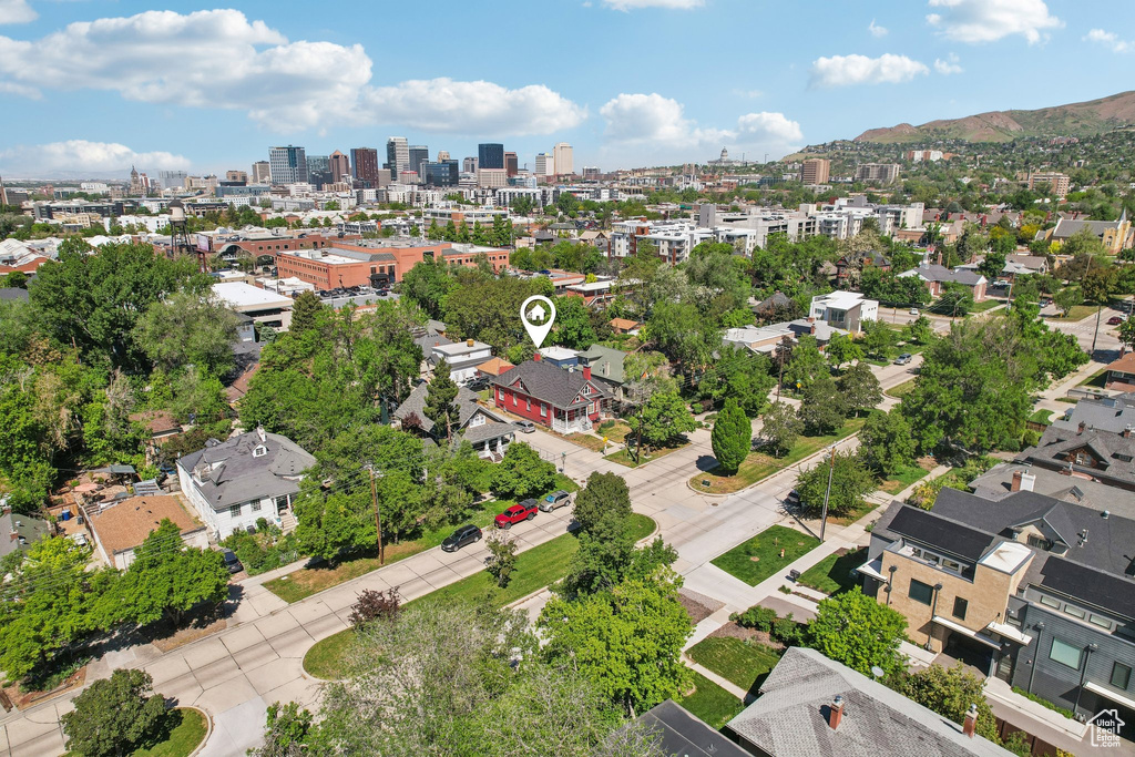 Aerial view of a view of skyline