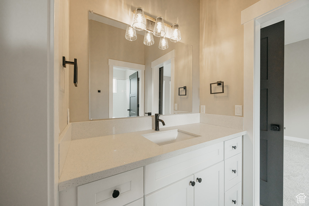 Bathroom featuring vanity