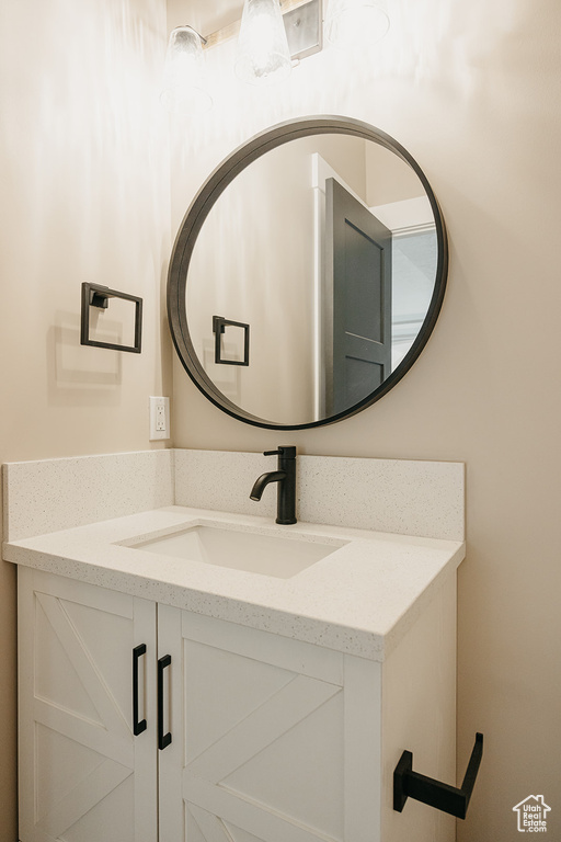 Bathroom featuring vanity