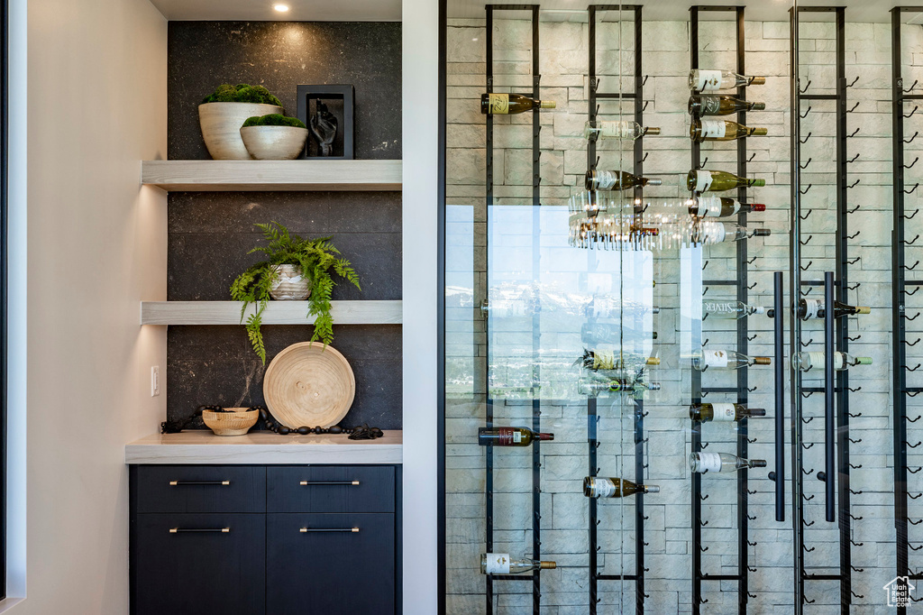 View of wine room