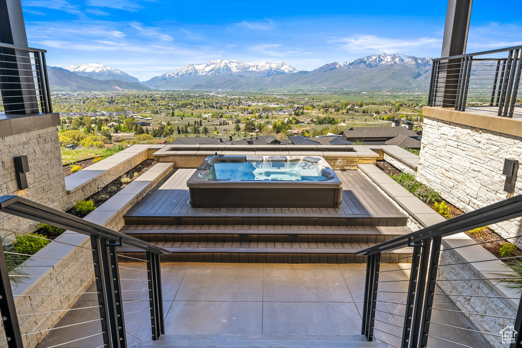 View of mountain background