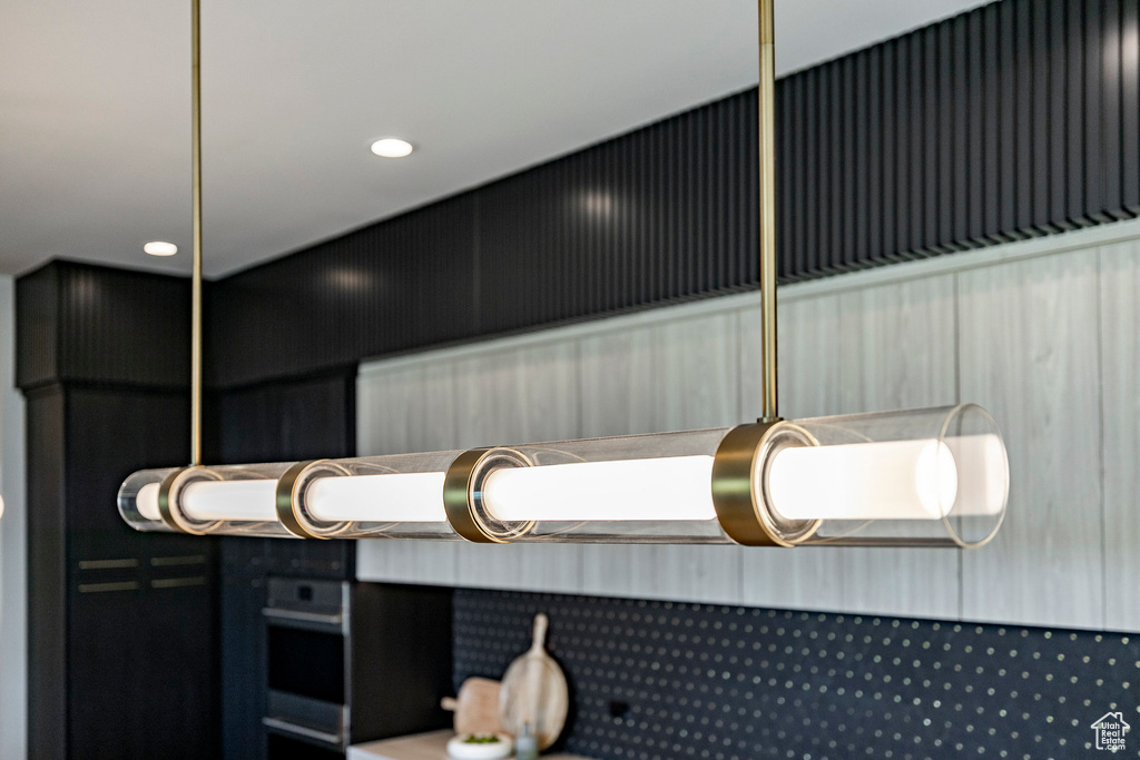 Detailed view of recessed lighting