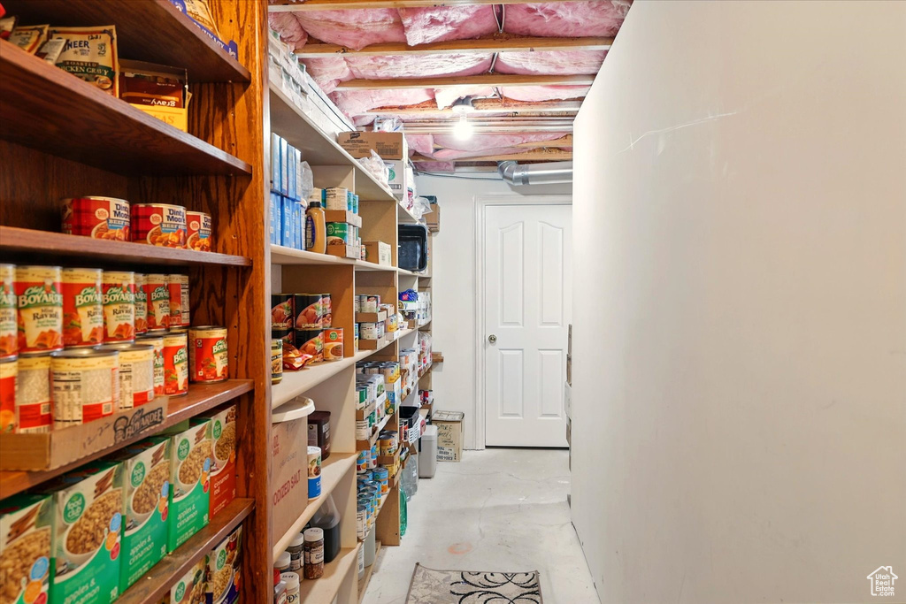 View of storage room