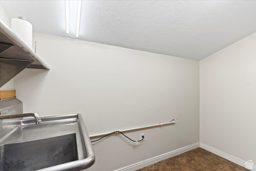 Spacious closet with a sink