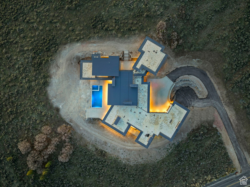 View from above of property