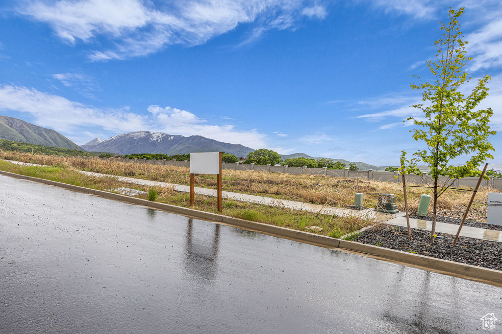 Water view with mountains