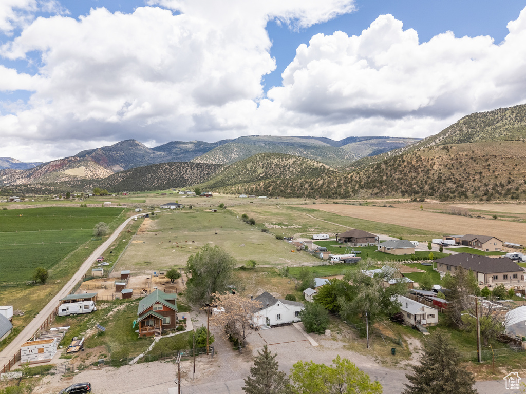 Mountain view featuring rural landscape