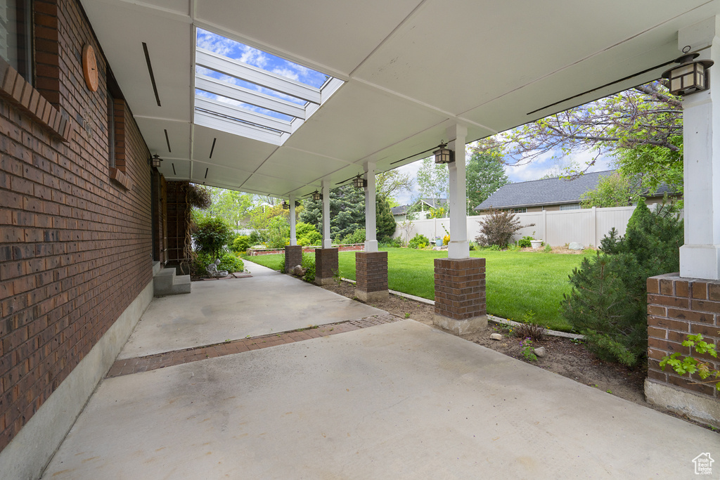 View of patio