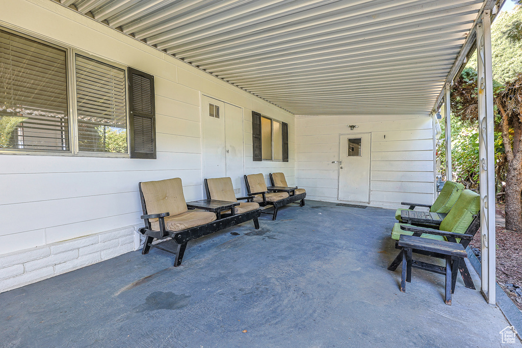 View of patio