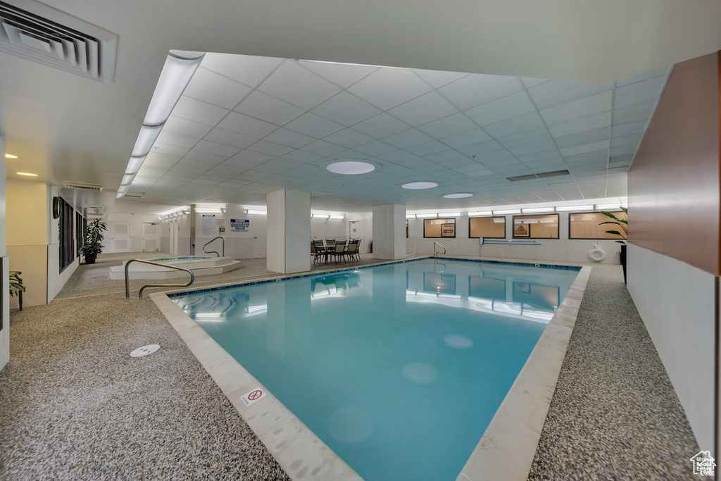 View of indoor community pool