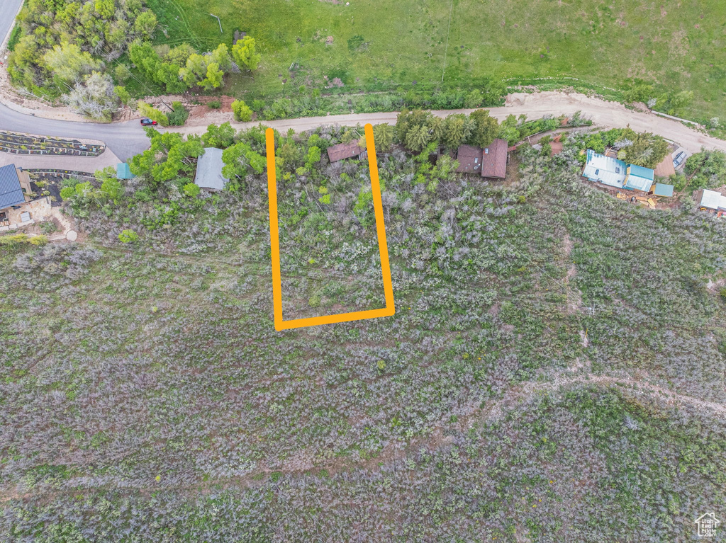 View of property location with property boundaries highlighted