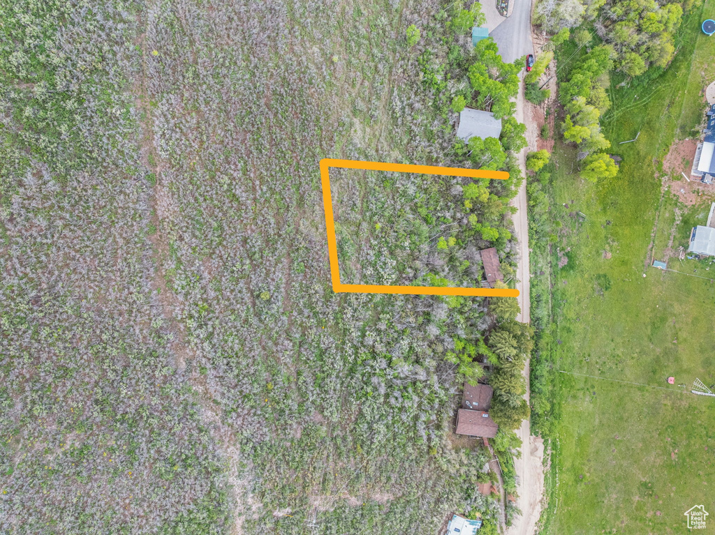 View of property location with property parcel outlined