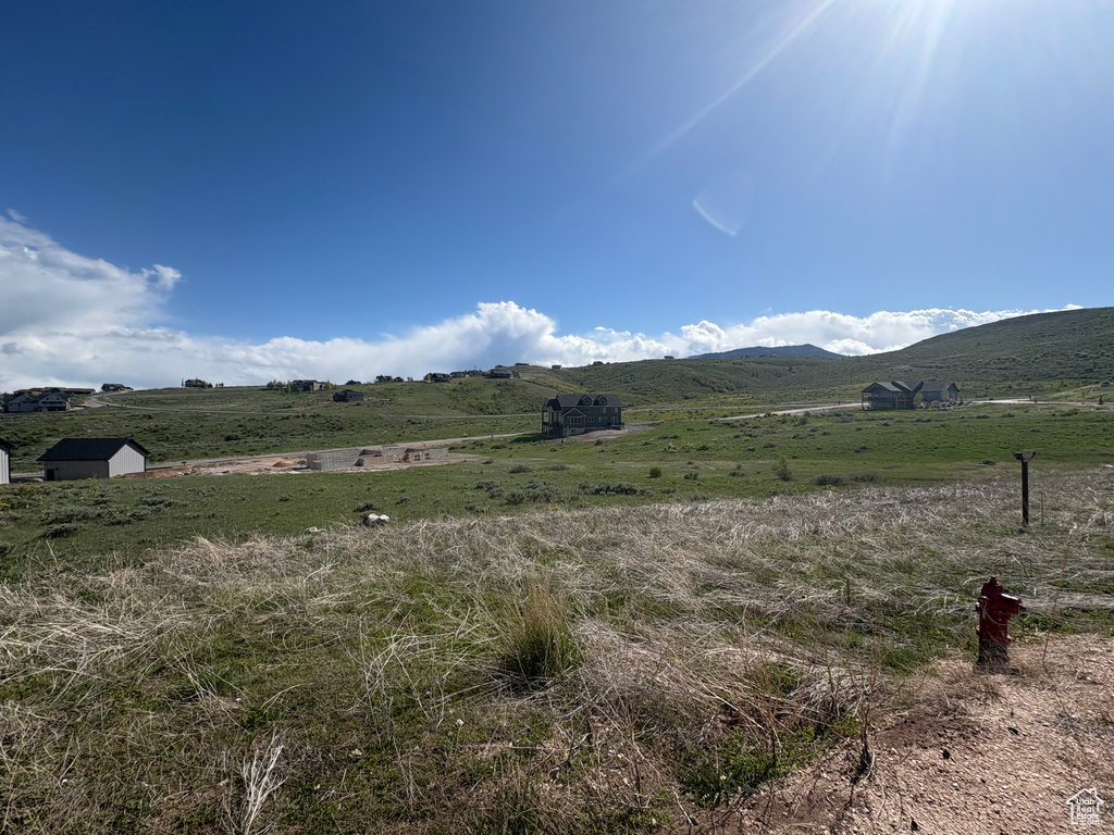 Mountain view featuring rural landscape
