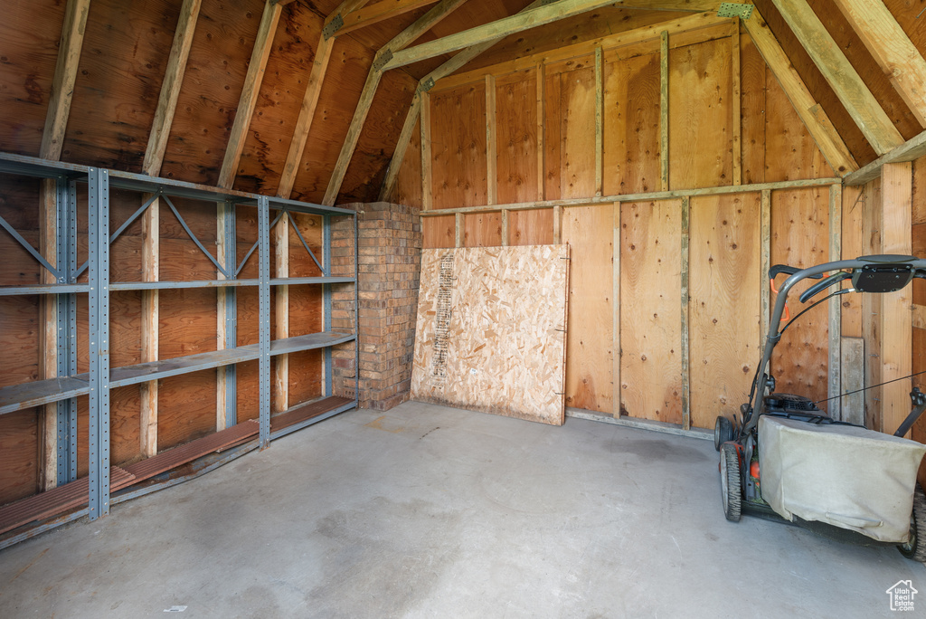View of storage area