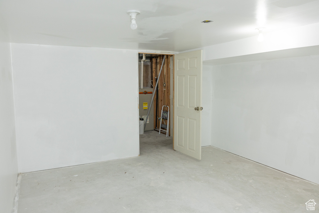 View of finished below grade area