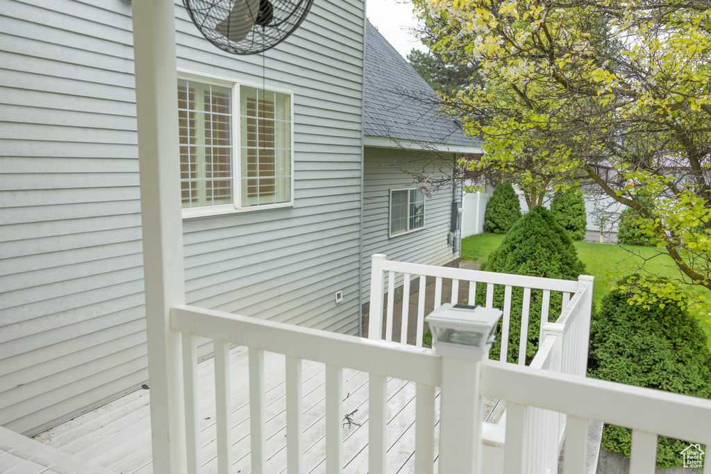 View of deck