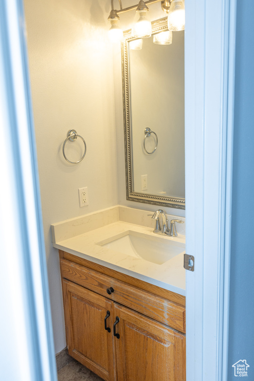 Bathroom featuring vanity