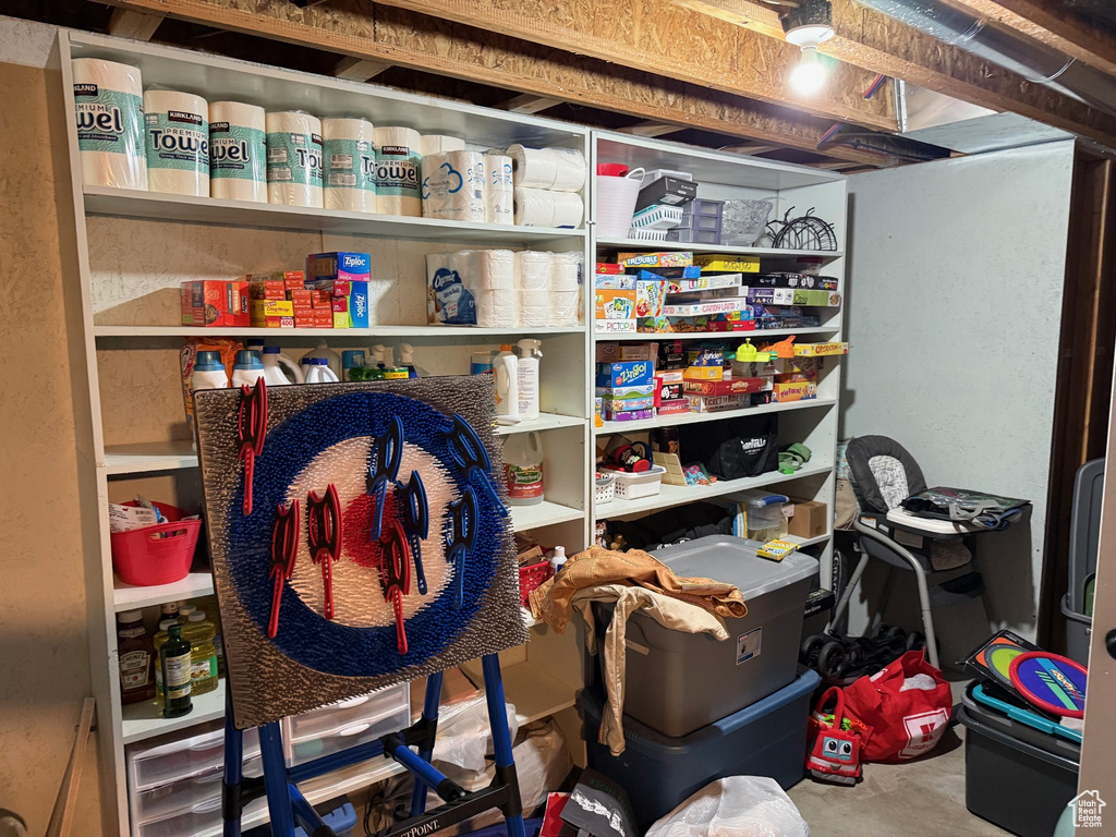 View of storage area