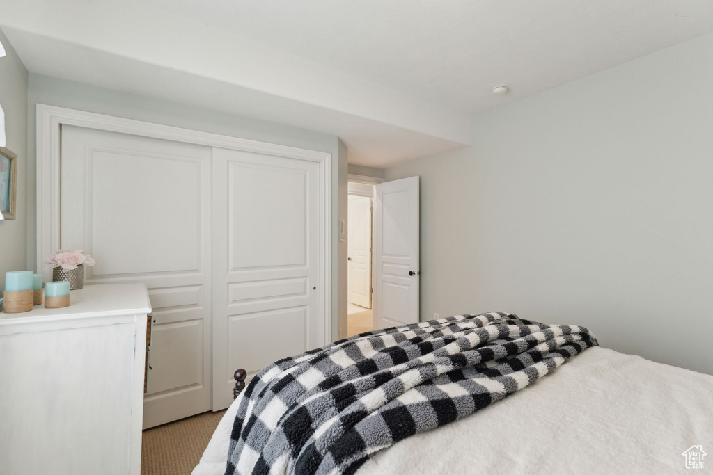 Bedroom with a closet