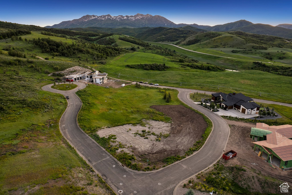 Bird's eye view of mountains