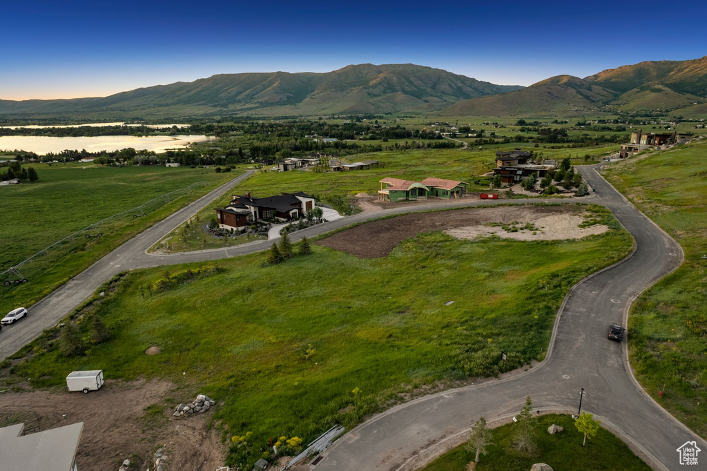 Mountain view featuring rural landscape
