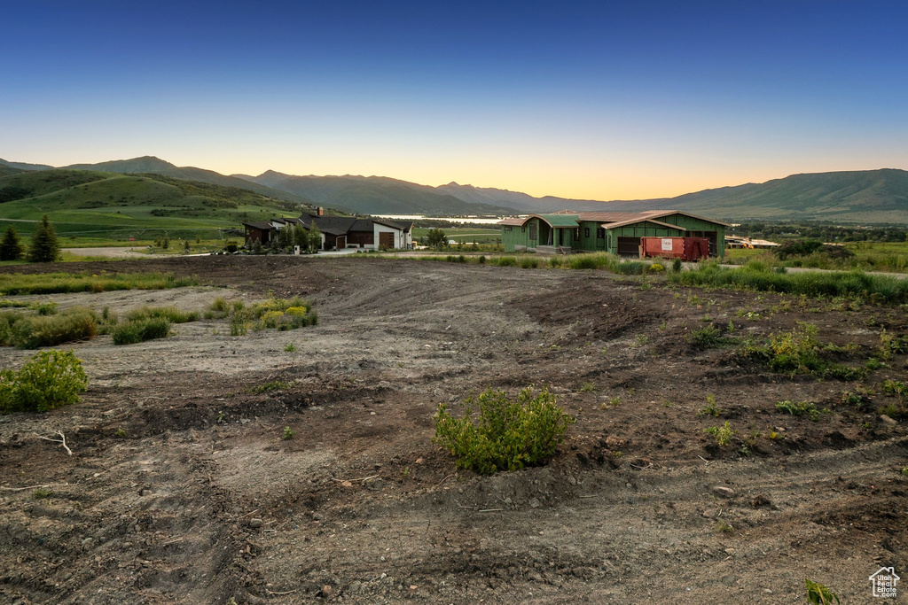 View of mountain backdrop