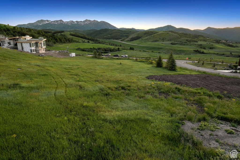 View of mountain backdrop
