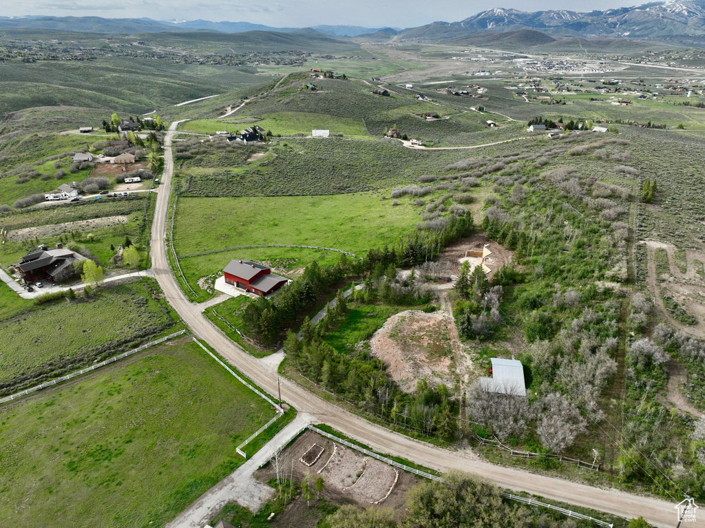 View of property location featuring rural landscape and mountains