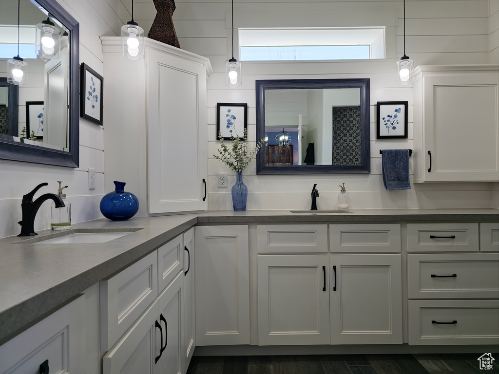 Bathroom featuring vanity