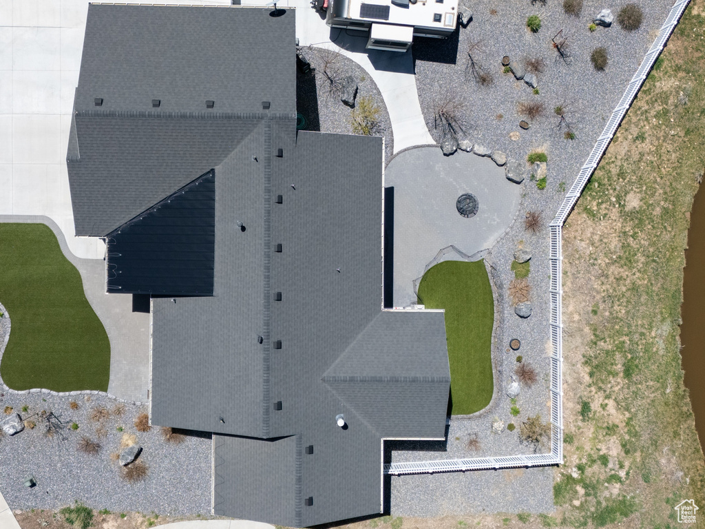 View from above of property
