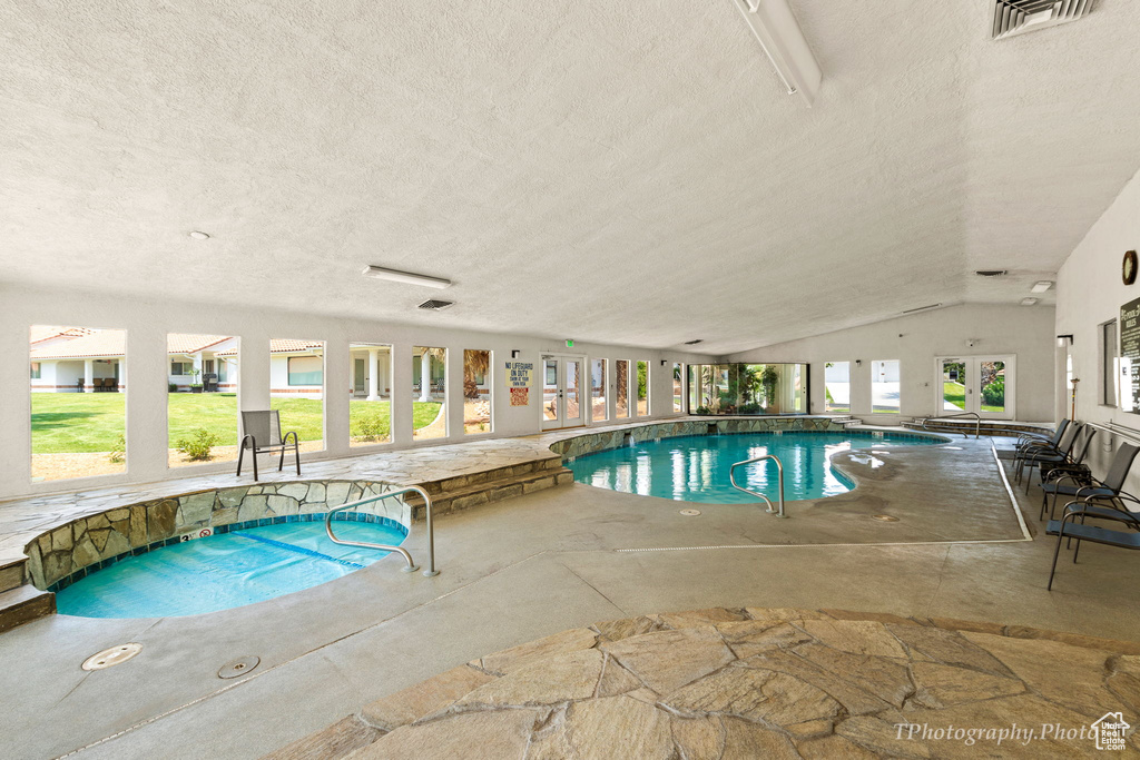 View of indoor community pool