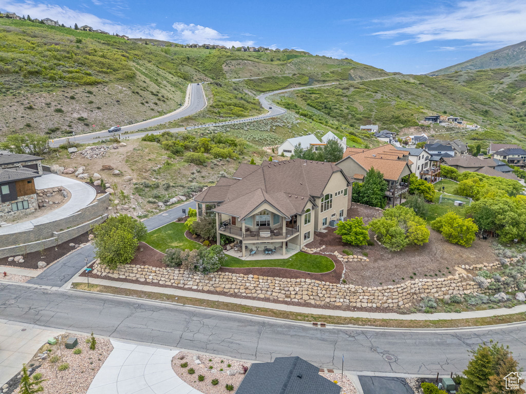 Drone / aerial view of mountains