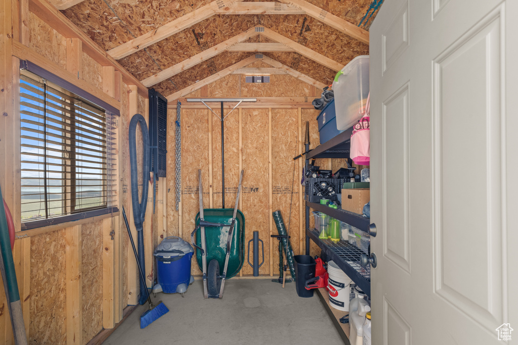 View of storage area