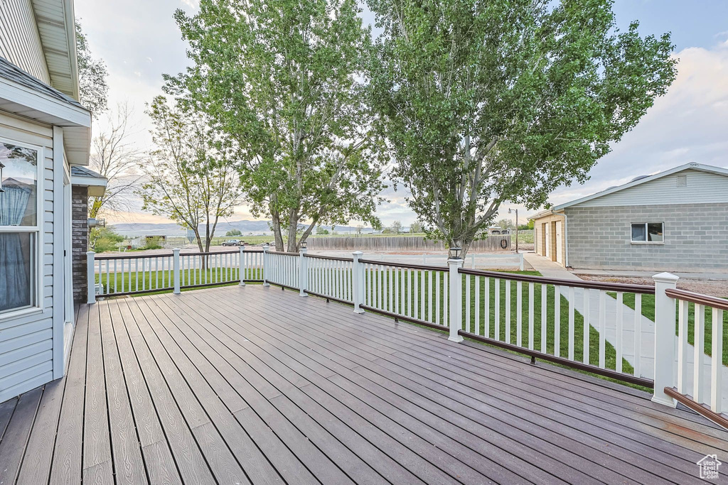 View of deck