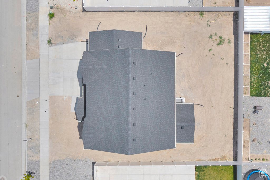 View from above of property