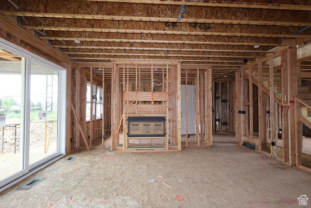 Misc room with healthy amount of natural light