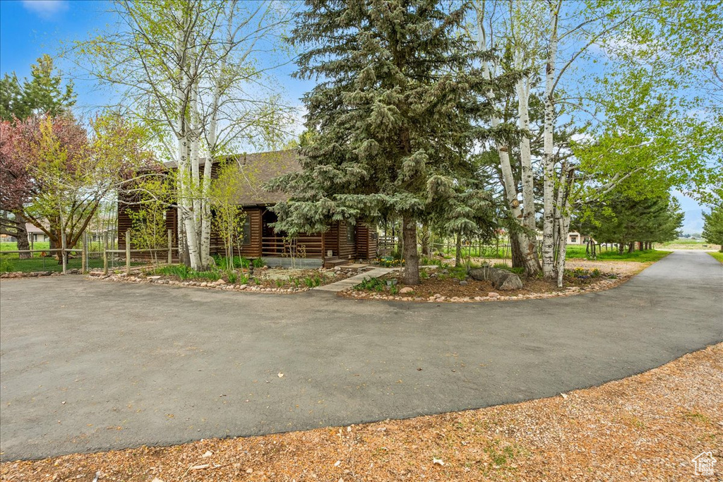 View of front of house with fence