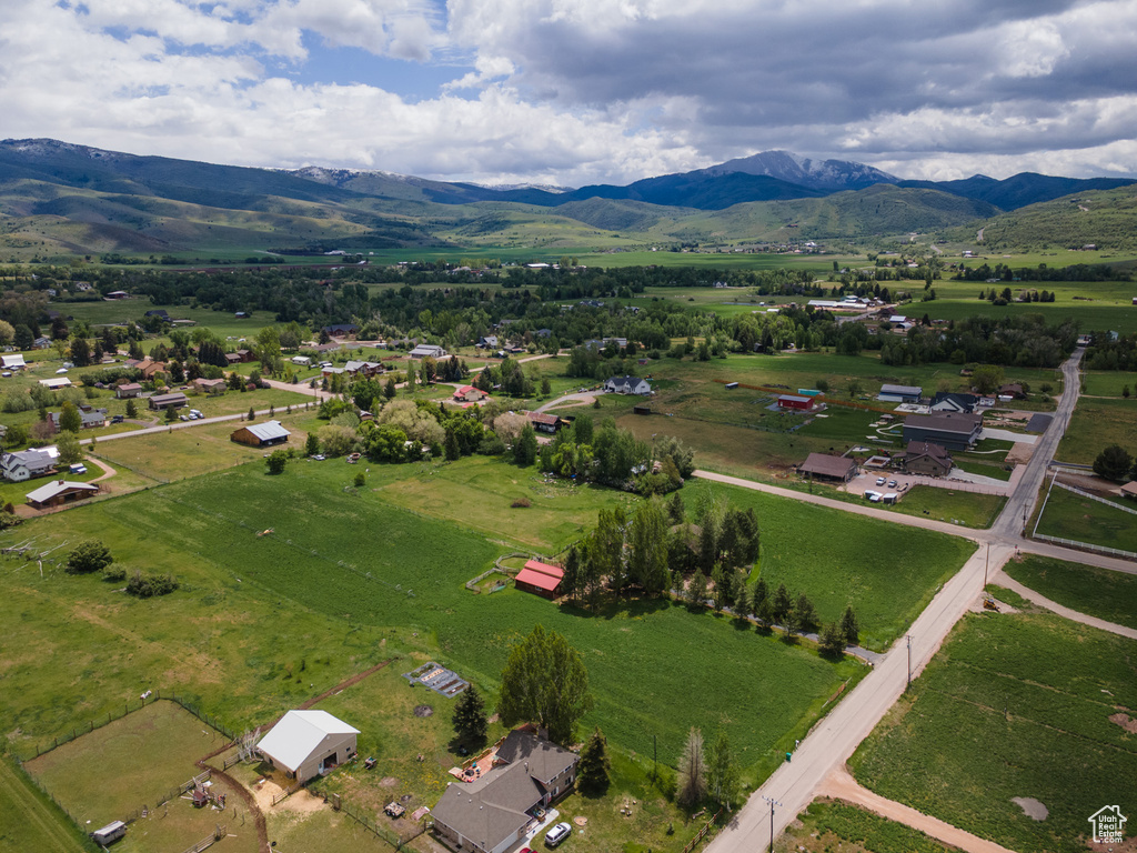 View of rural area featuring a mountain backdrop