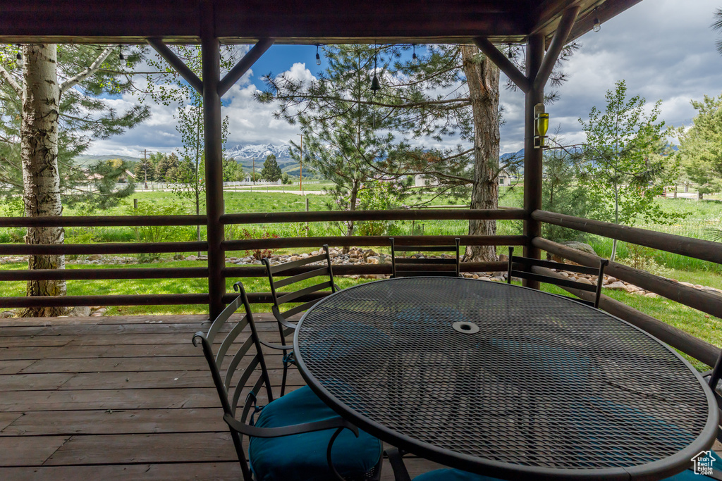 View of deck