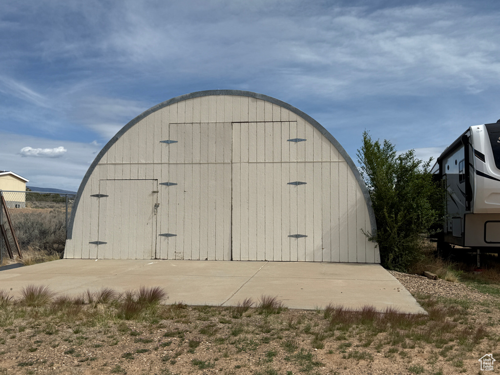 View of outdoor structure with an outdoor structure