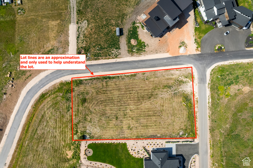 View of property location featuring property boundaries highlighted